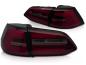 Preview: Voll LED Lightbar Rückleuchten für VW Golf 7 Variant Facelift 17-20 Rot/Smoke